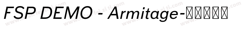 FSP DEMO - Armitage字体转换
